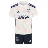 Echipament fotbal Ajax Tricou Deplasare 2023-24 pentru copii maneca scurta (+ Pantaloni scurti)